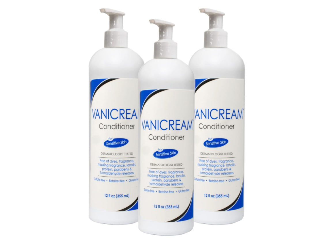 Vanicream Conditioner for Sensitive Skin, Free of Dyes, Fragrance, Lanolin, Parabens and Formaldehyde Releasers, Dermatologist Tested, 12 fl oz (Pack of 3)