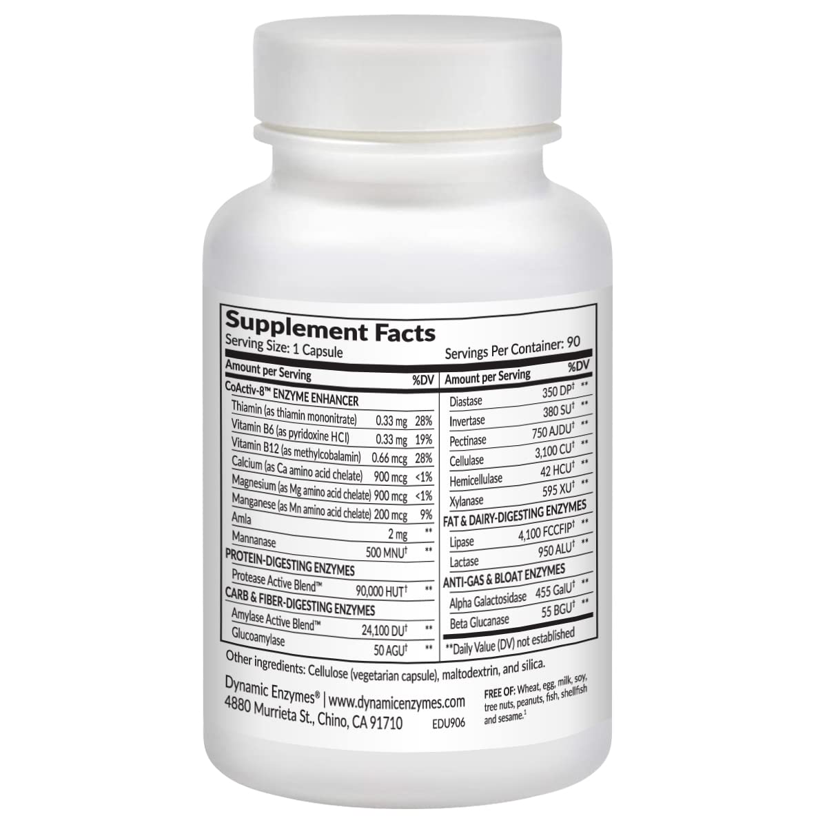 Eat E-Z Ultra Digestive Enzymes for Gut Health; Anti-Bloating; Digestive Enzyme for Immune Support | 90 Count