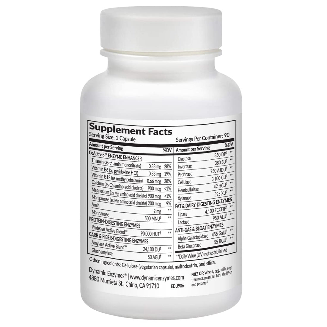 Eat E-Z Ultra Digestive Enzymes for Gut Health; Anti-Bloating; Digestive Enzyme for Immune Support | 90 Count