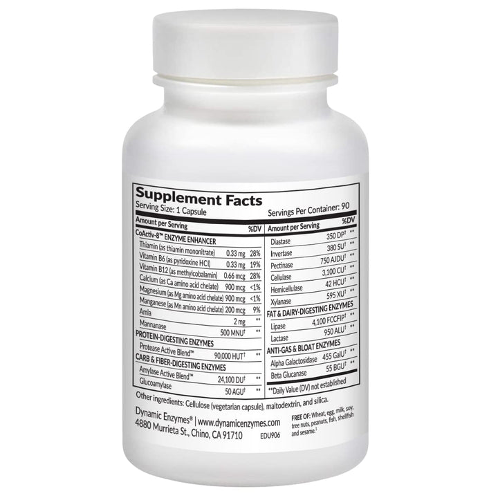 Eat E-Z Ultra Digestive Enzymes for Gut Health; Anti-Bloating; Digestive Enzyme for Immune Support | 90 Count