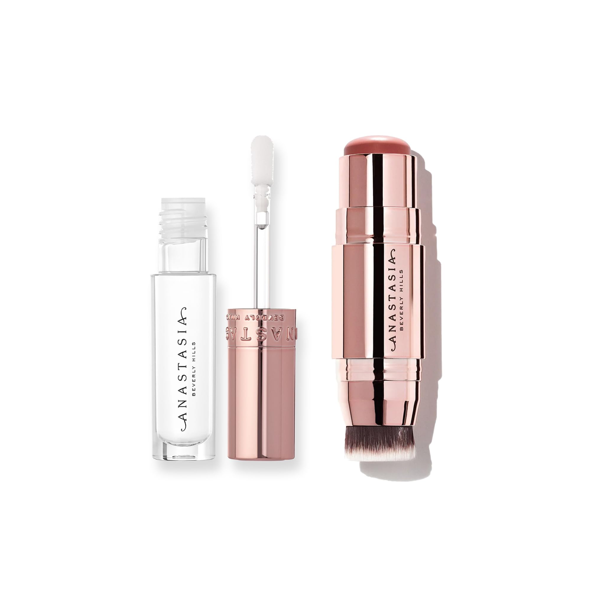 Anastasia Beverly Hills - Stick Blush & Mini Lipgloss Kit - Soft Rose/Crystal