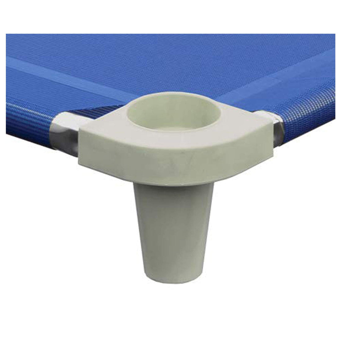 Acrimet Nap Cot for Kids, Portable Toddler Child Bed, Stackable, 52 L (Stainless Steel Tubes) (Blue Breathable Mesh Fabric - Gray Feet) (1 Pack)