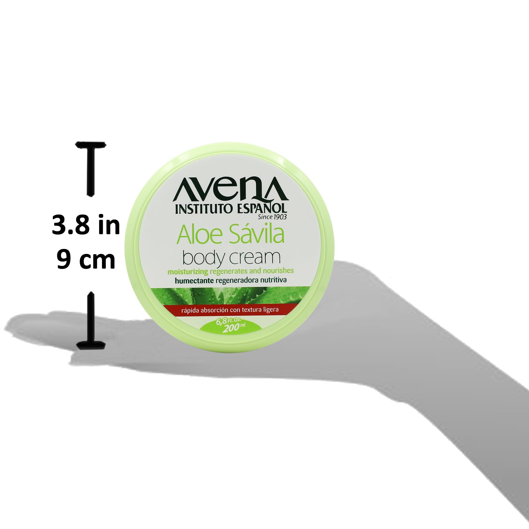 Avena Instituto Espanol EspaÃƒ±ol Avena Aloe Vera Body Cream Moisturizing with Aloe Helps to Regenerate and Nourish your Skin Fresh and Mild Scent 2-pack Of 6.7 FL Oz Body Cream (Jars)