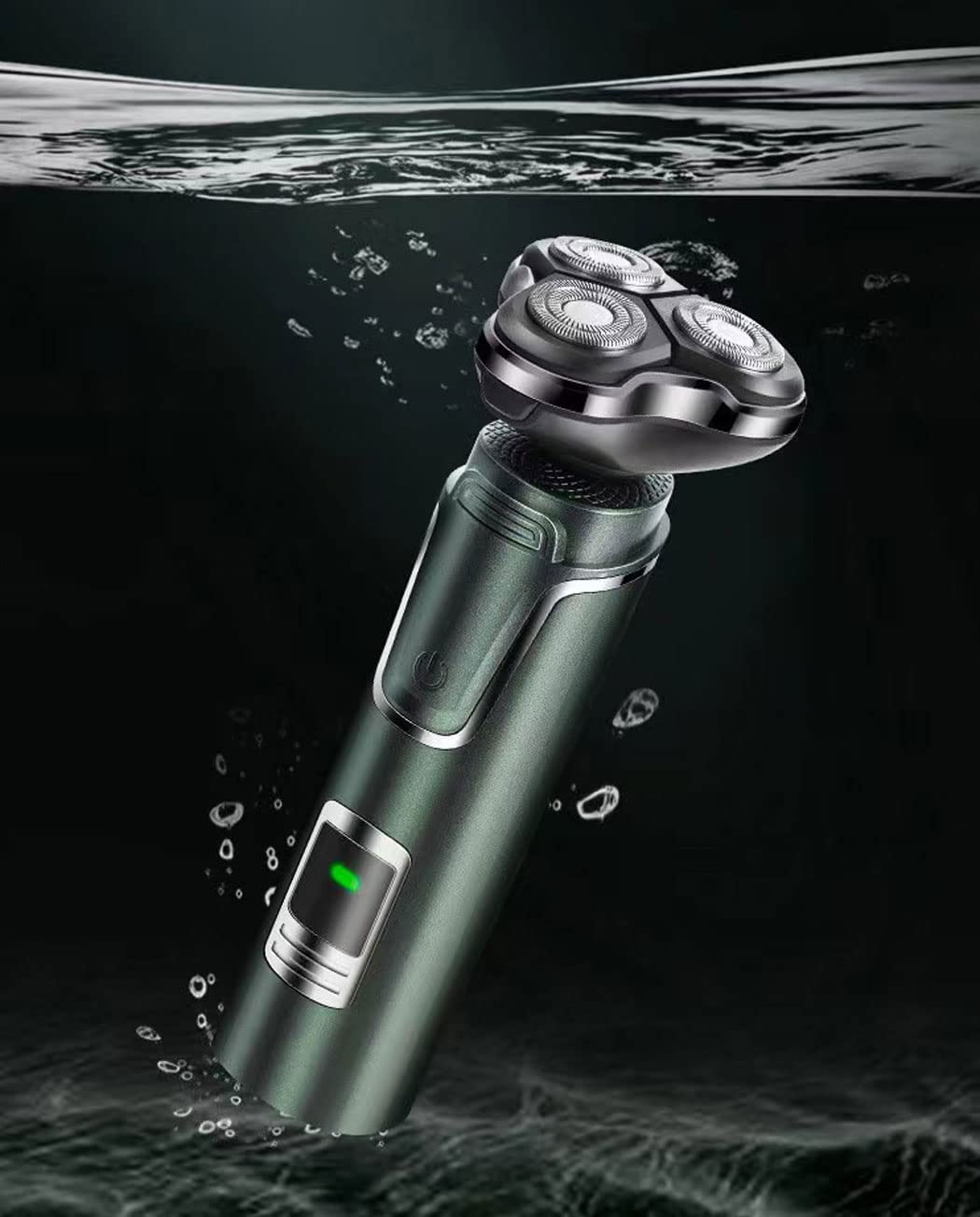 HPLRZXI Rechargeable Cordless 4D Electric Shaver, Mens Electric Shaver Wet Dry IPX7 Waterproof with Nose Trimmer Sideburns Trimmer.