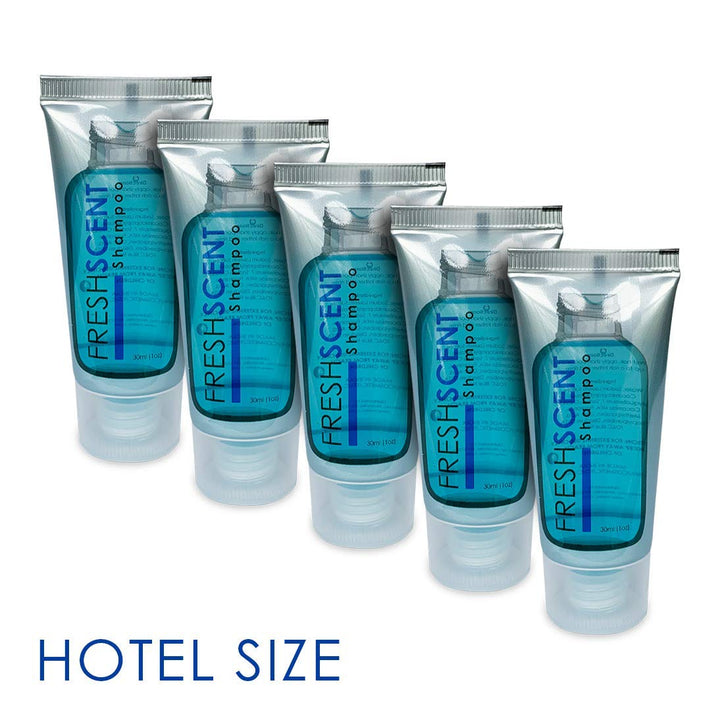 FRESHSCENT Shampoo 1oz (100 Pack) Hotel Travel Size, Bulk Amenities and Toiletries for Hospitality
