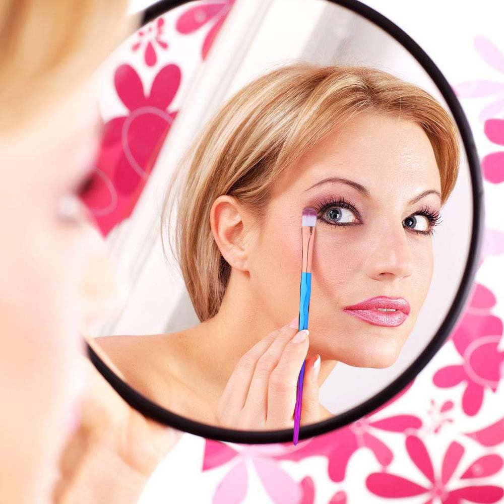 Eye Brush Set Professional 10 Pieces Eye Makeup Brushes for Shading or Blending of Eyeshadow Cream Powder Eyebrow Highlighter Concealer Cosmetics Brush Tool