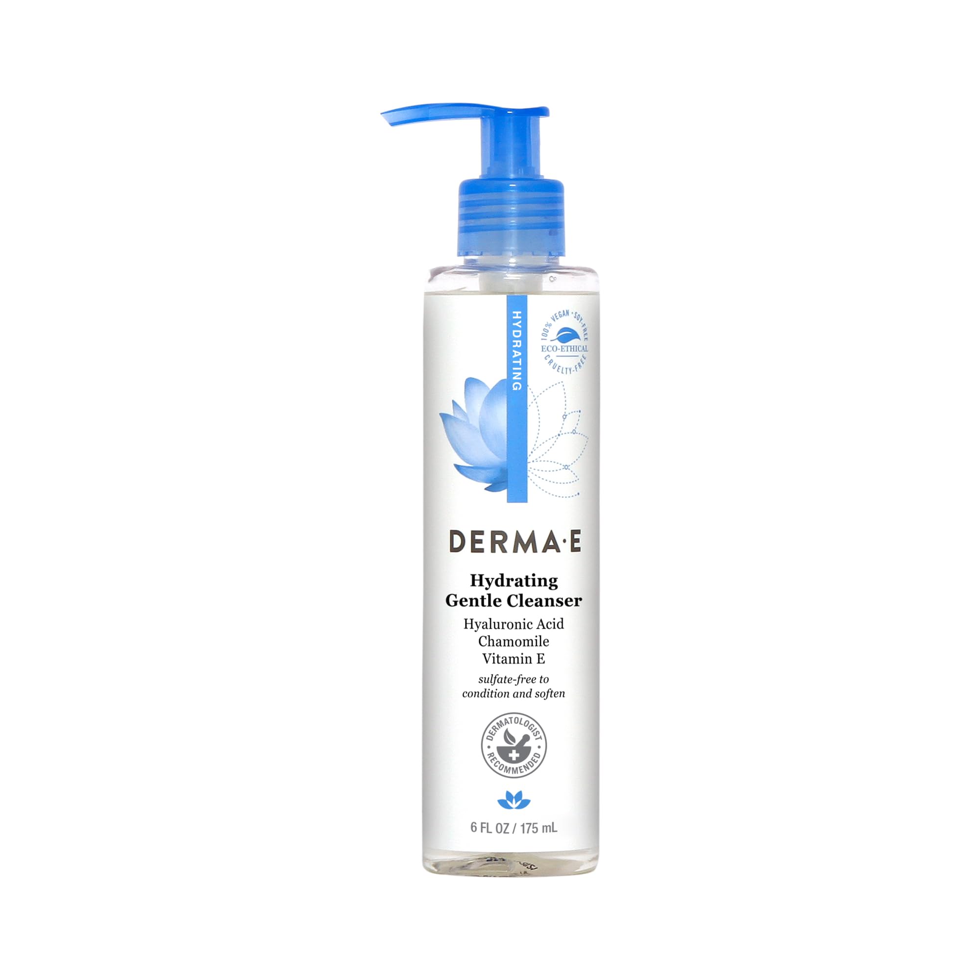 Derma E Natural Bodycare Hyaluronic Hydrating Cleanser, 6-Ounce