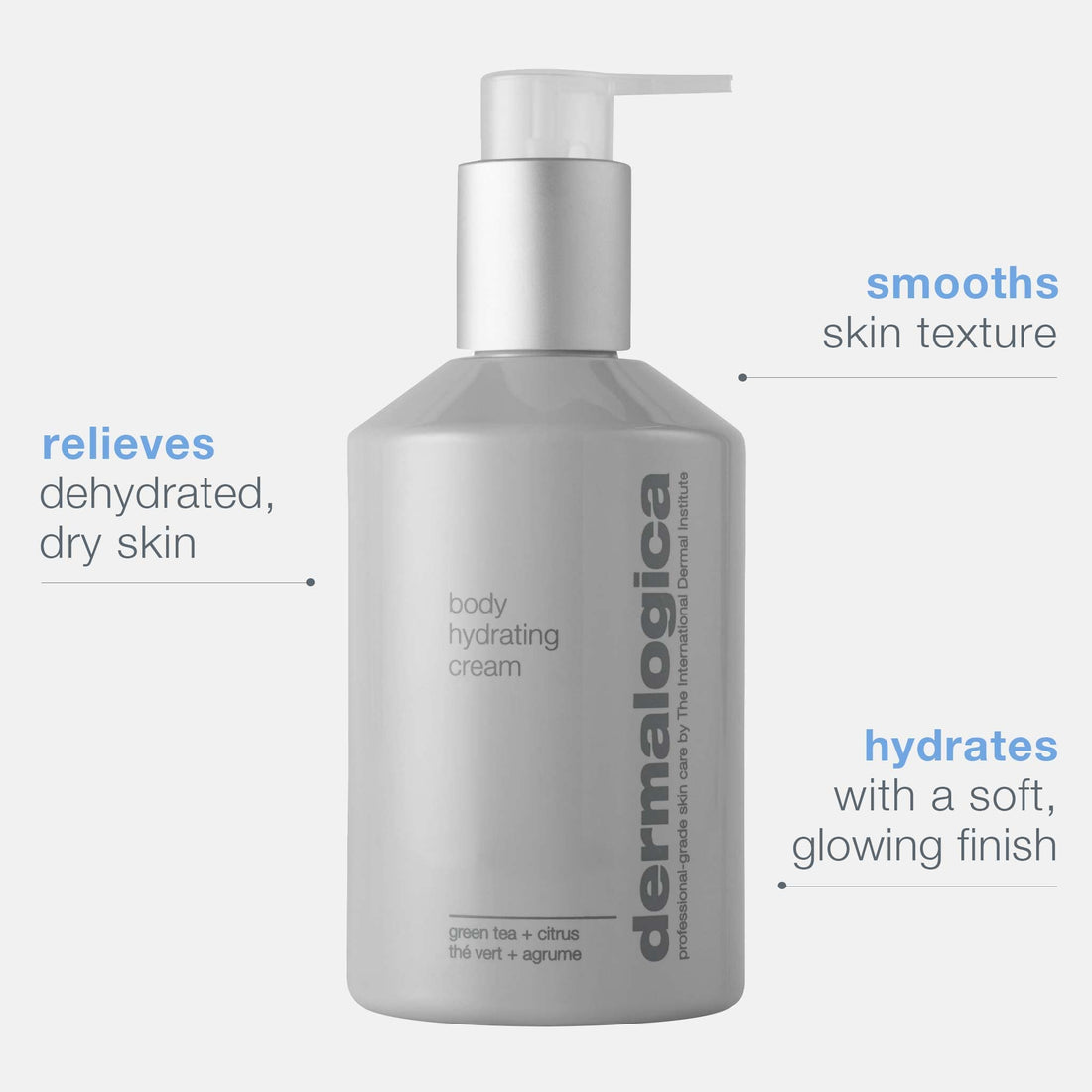 Dermalogica Body Hydrating Cream, Body Lotion with Green Tea and Lemon Oil - Gently Tones and Hydrates Skin To Relieve Dryness, 10 Fl Oz