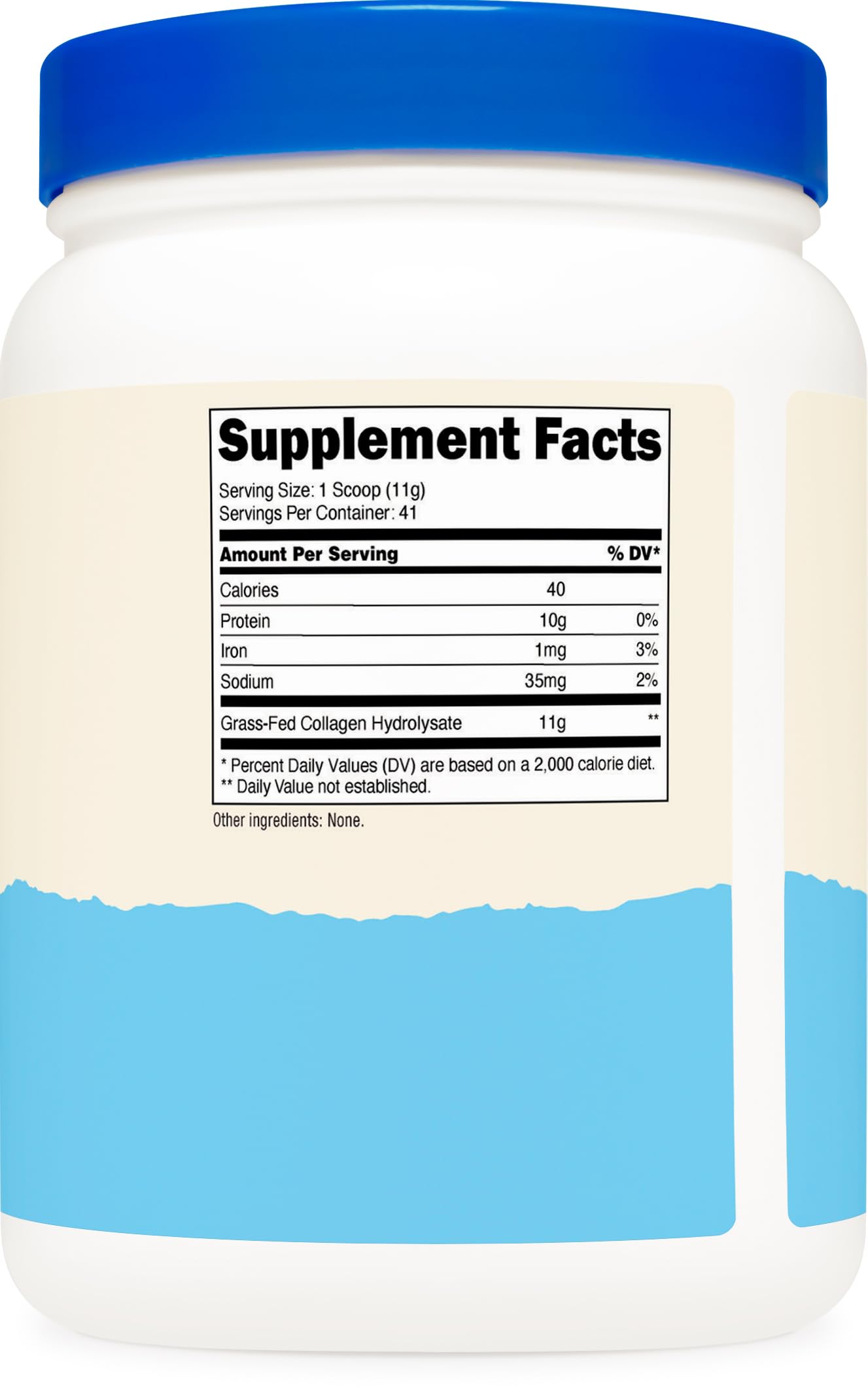 Nutricost Grass-Fed Collagen Powder 1LB (454 G) - Bovine Collagen Hydrolysate (Unflavored) - Collagen Peptides