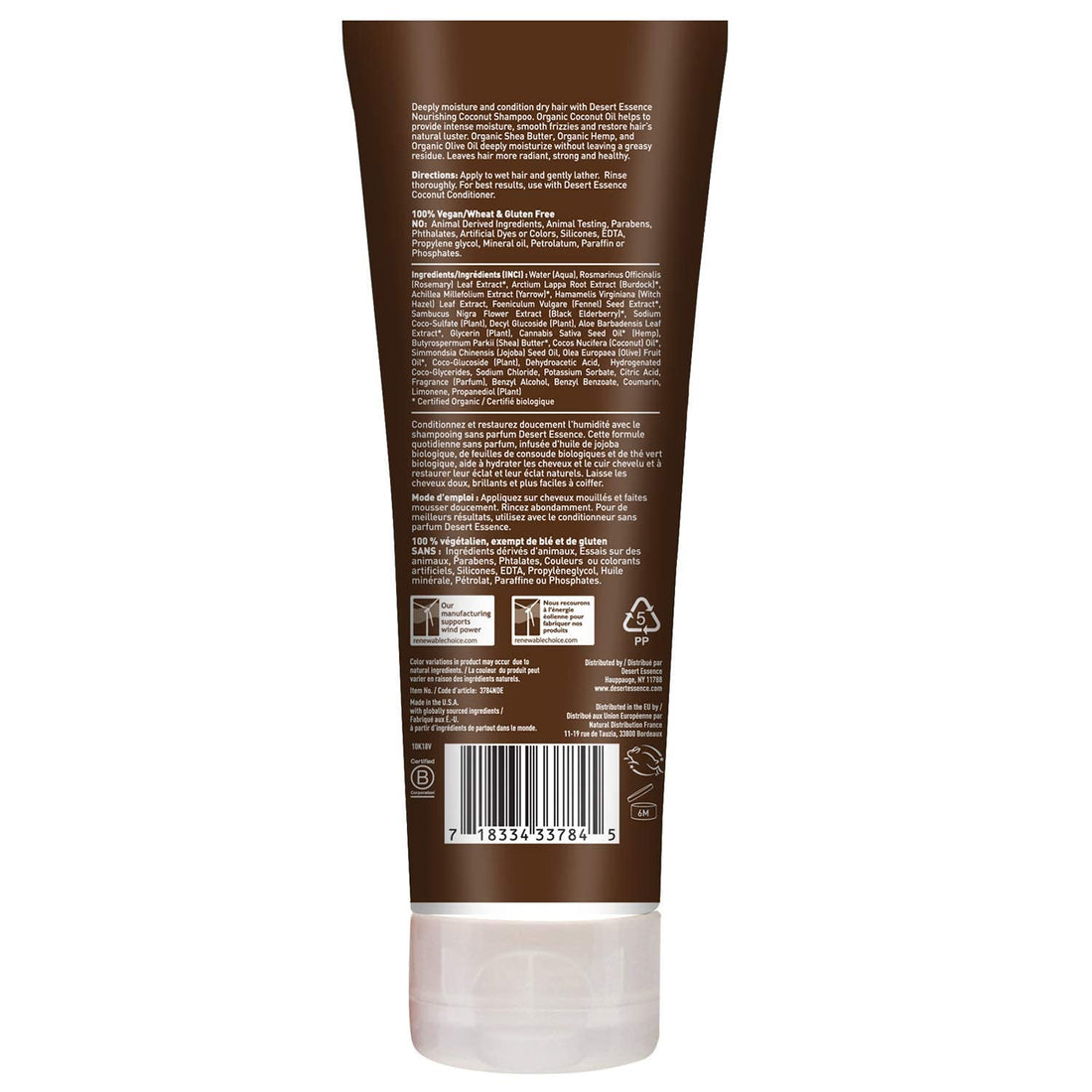 Desert Essence Coconut Shampoo & Conditioner (Bundle)