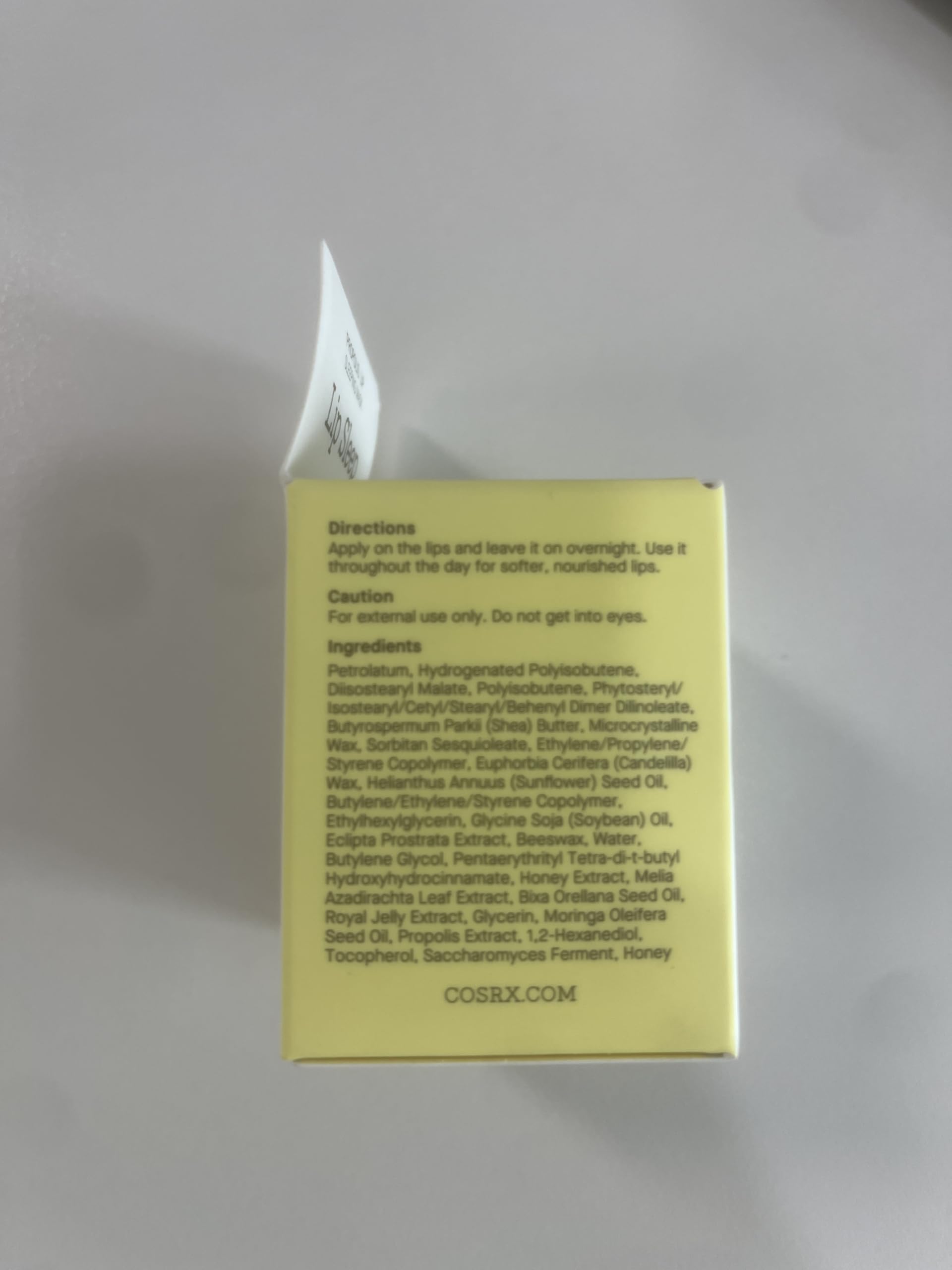 COSRX Lip Care Balm for Dry Chapped Lips, Enriched with Shea Butter, Sleeping Mask, Korean Skin Care, Animal Testing-Free, Artificial Fragrance-Free, Parabens-Free (Lip Sleeping Mask)