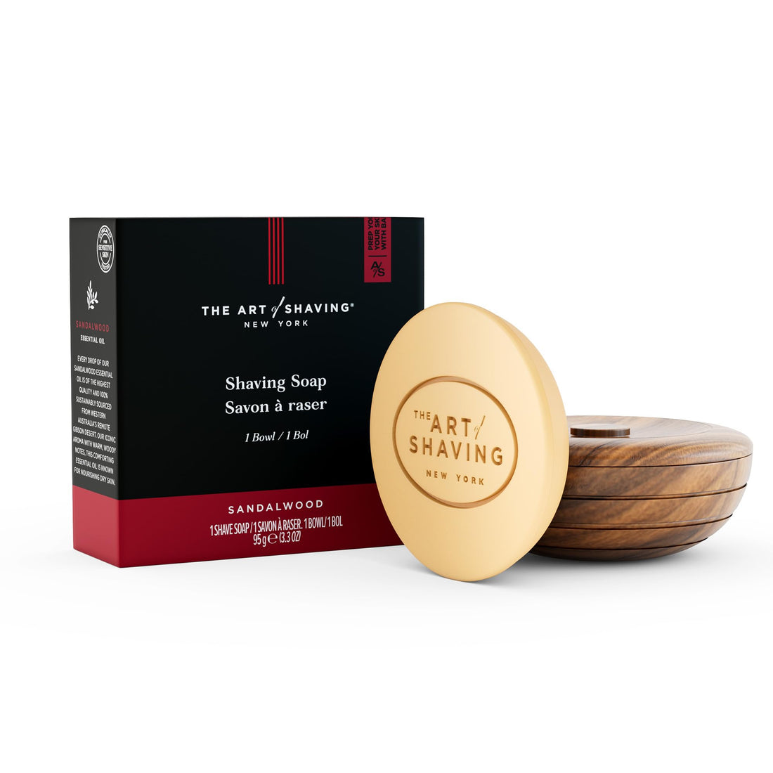 The Art Of Shaving Shaving Soap w/Bowl - Sandalwood Essential Oil (For All Skin Types) 95g/3.4oz