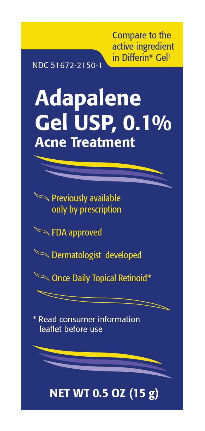 Taro Adapalene 0.1% Acne Treatment Gel (0.5oz)