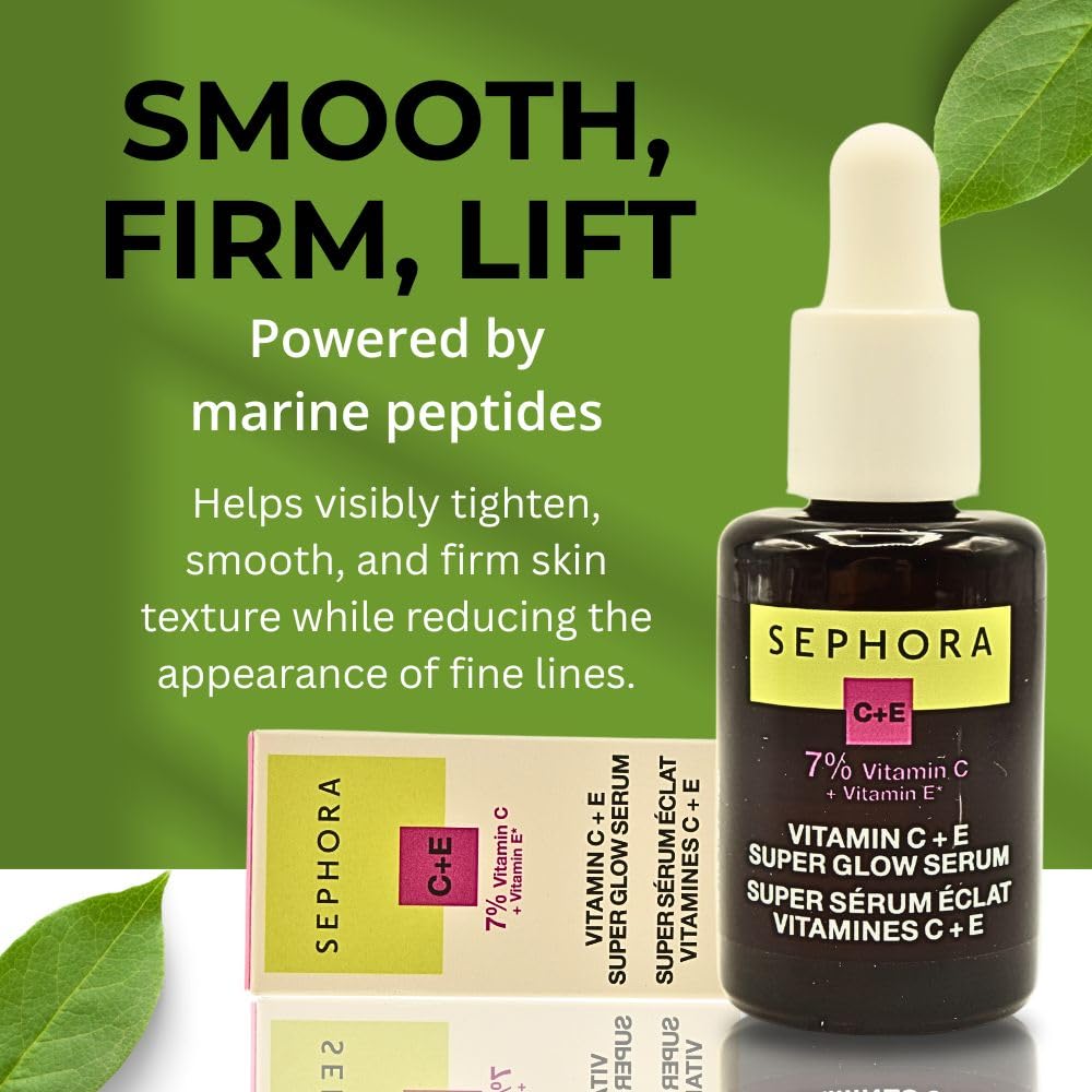 SEPHORA COLLECTION Super Glow Serum with Vitamin C+E 1.01 oz / 30 ml