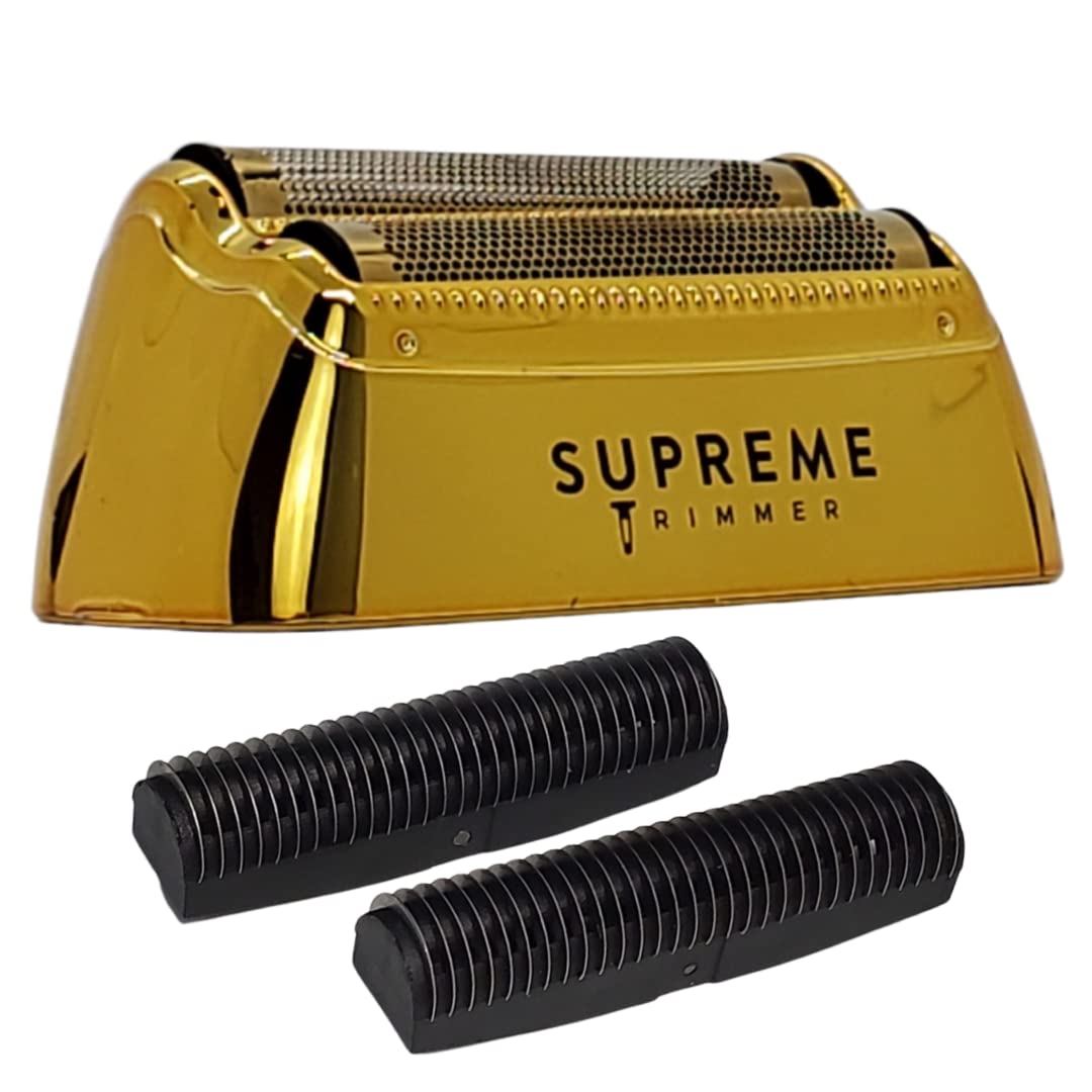 Replacement Foil & Cutter by SUPREME TRIMMER - SB63 for Crunch STF602 ( Gold ) Hypo-Allergenic foil Professional Barbers