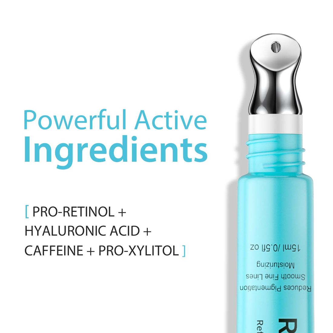 Seacall Retinol Eye Cream - Eye Cream with Hyaluronic Acid and Caffeine for Dark Circles and Puffiness, Anti-Aging - Reduces Wrinkles and Repairs the Eye Area (15ml)