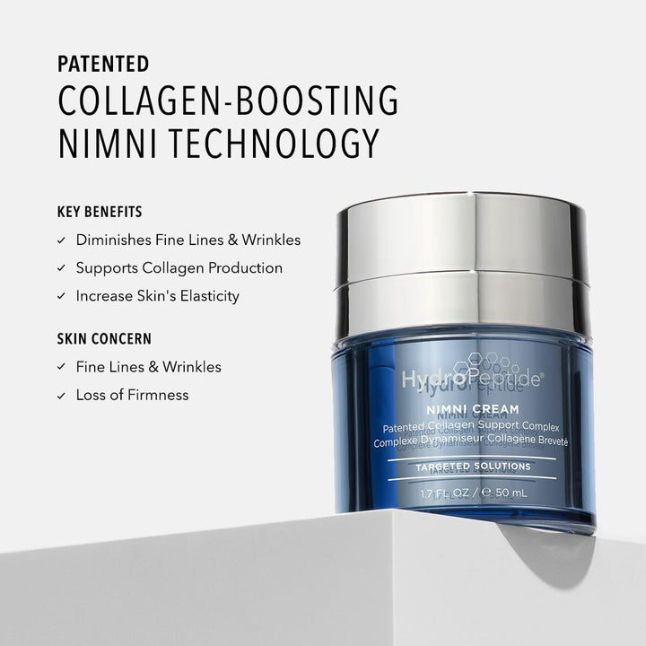 HydroPeptide Nimni Cream, Patented 0.25% Retinol Collagen Support Complex, Enhance Appearance of Healthy Skin, 1.7 Ounce