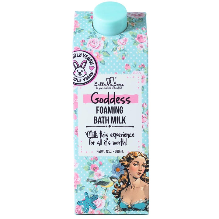Bella & Bear Goddess Foaming Bath Milk - Gift for Women - Teens - Tweens - Vegan 12 oz