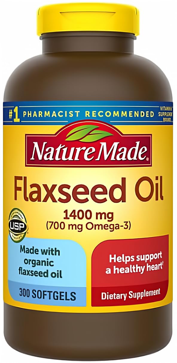 MUNCHIE MIX Flaxseed Oil 1400 mg Softgels for Heart Health (300 ct.)