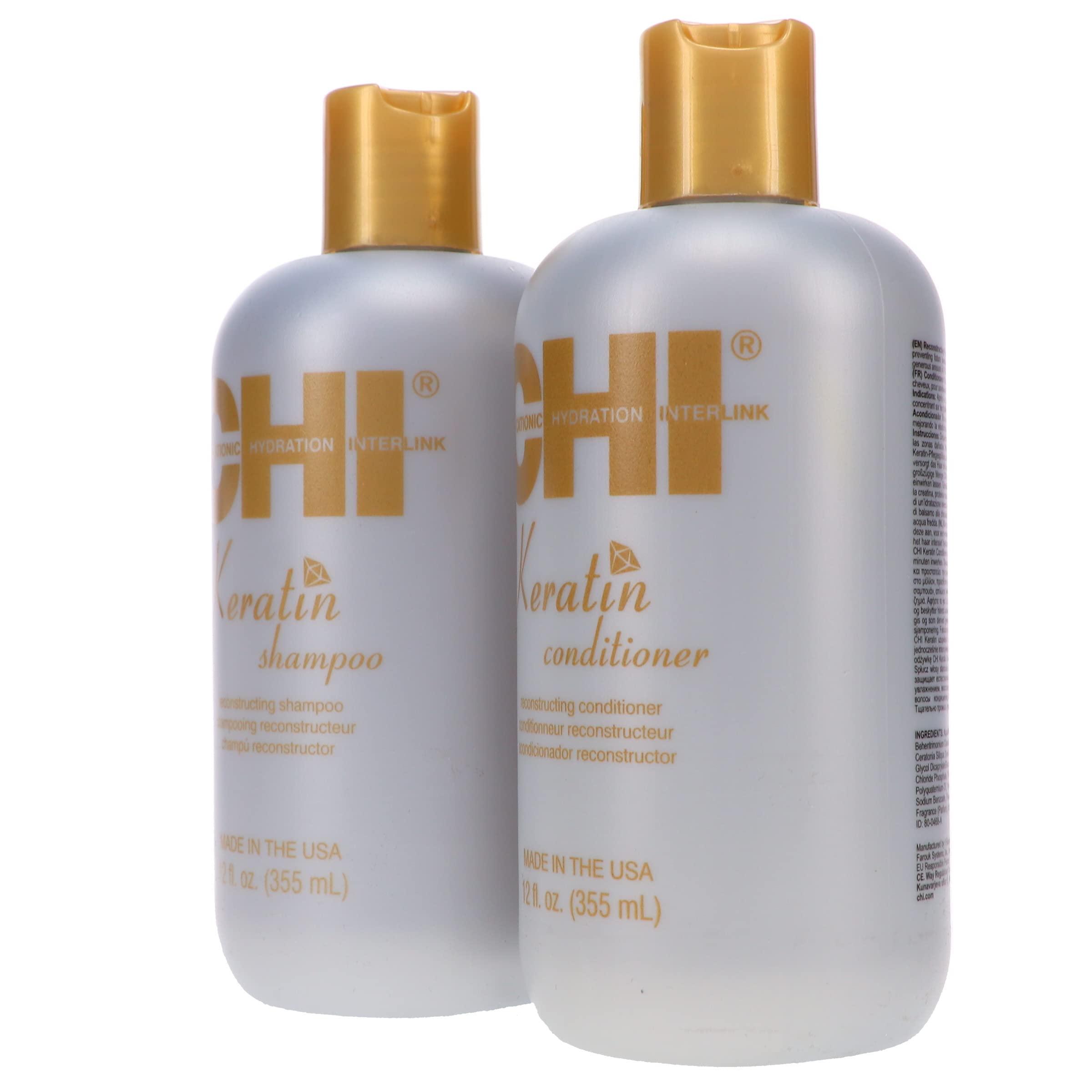 Keratin Reconstructing Shampoo & Conditioner Duo 12oz