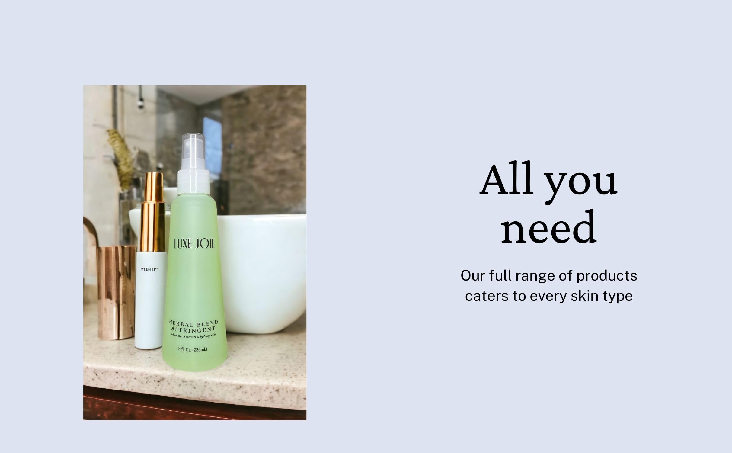 LuxeJoie Herbal Blend Astringent with Organic Hydroxy Acids