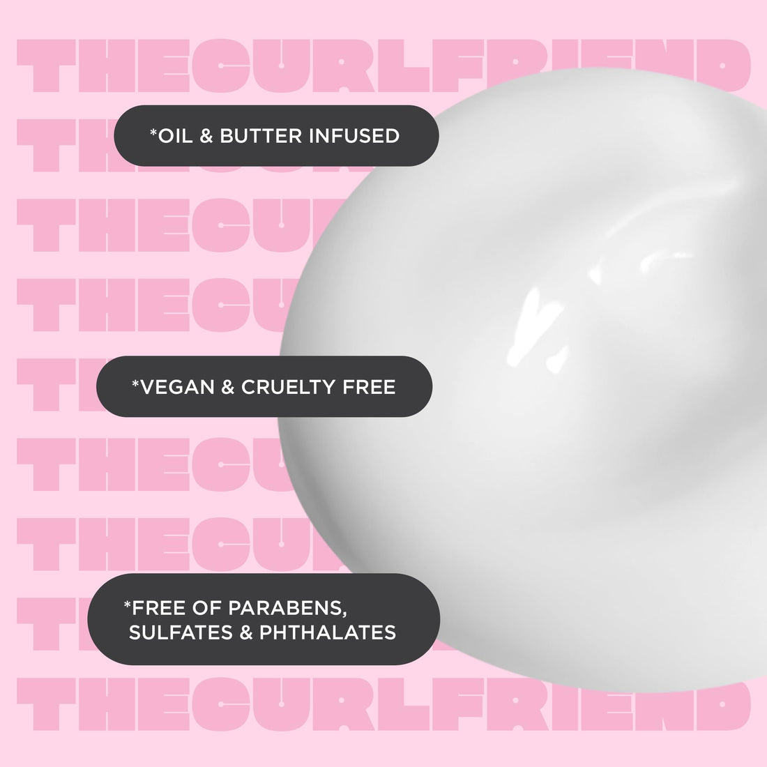 Cake Beauty Curl Defining Cream, The Curl Friend - Moisturizes and Defines Curls – For Frizz Control & Detangling - Avocado Oil, Soybean Oil & Shea Butter – For Curly Hair- 6 Fl Oz / 177 mL