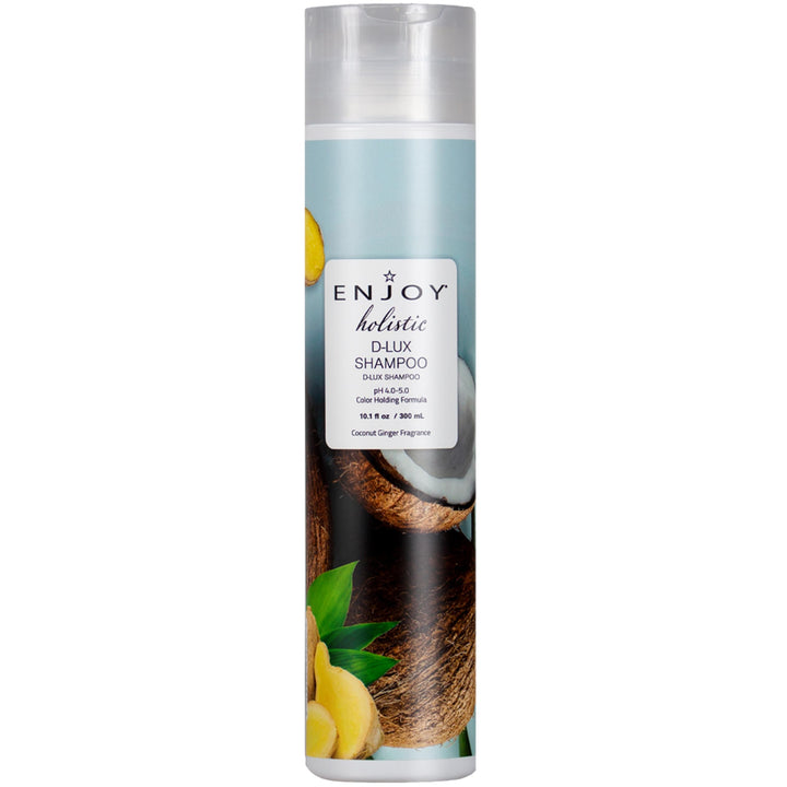 Enjoy Holistic D-Lux Shampoo, pH 4.0-5.0, For All Hair Types, Shampoo for Color Treated Hair, Shampoo for Men and Women, Curly Hair Shampoo - 10 Oz