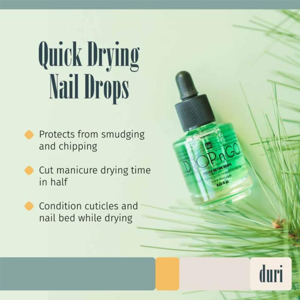 Duri Cosmetics Drop'n Go Polish Drying Drops, 0.61 fl. oz.