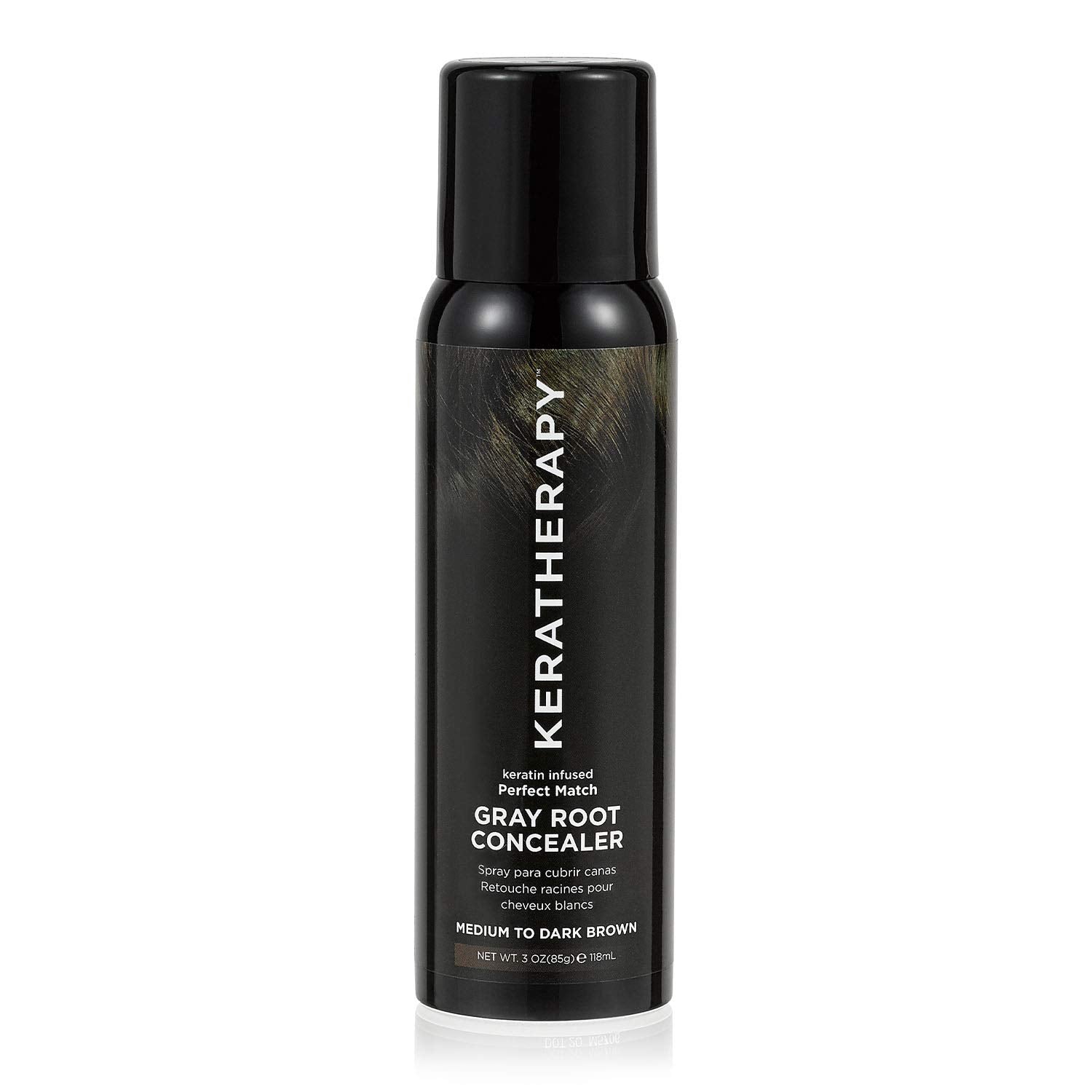 Keratherapy Perfect Match Gray Root Concealer, Keratin Infused Gray Root Cover Up Spray, Blonde Color, 3 Oz (Pack of 1)