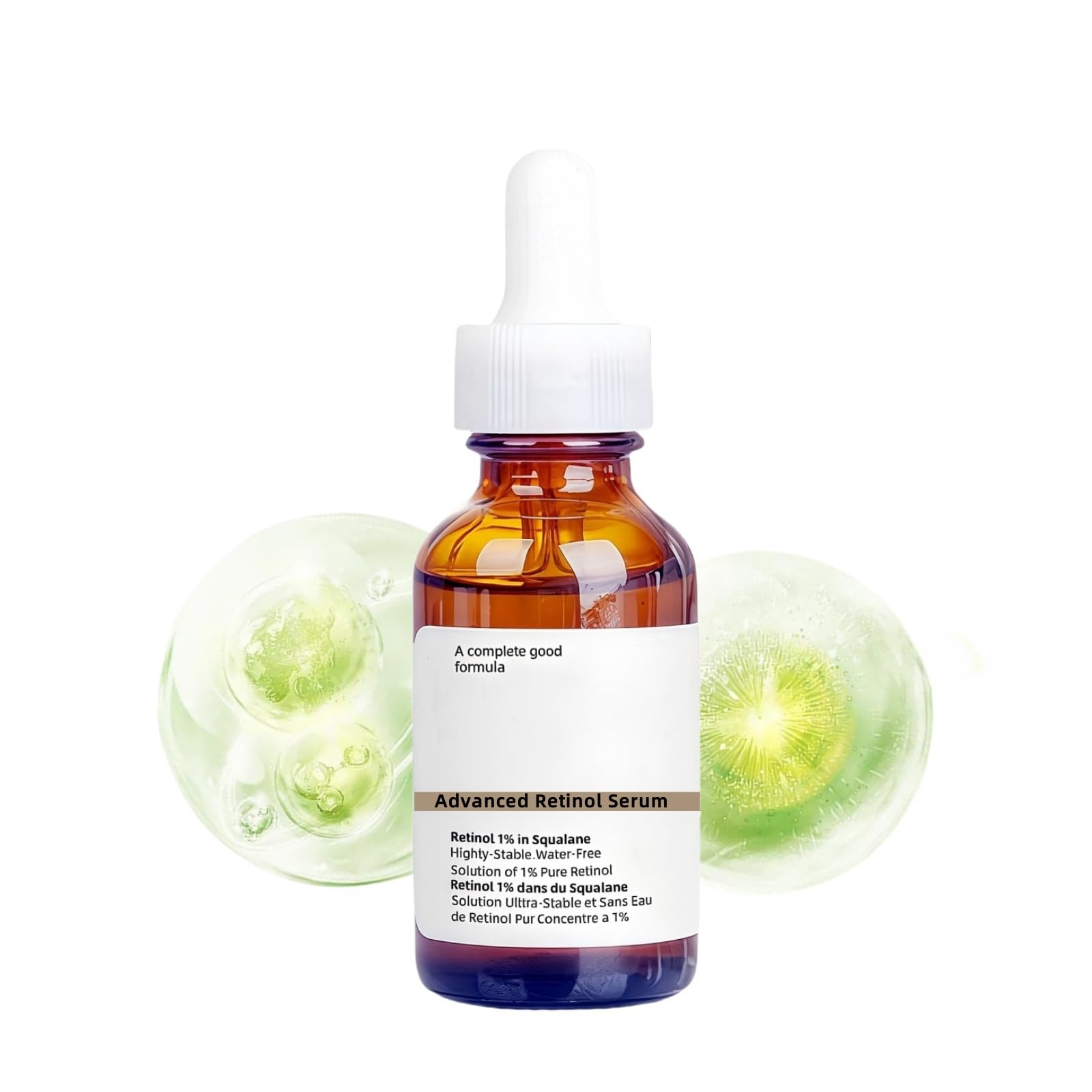 Retinol 1% In Squalane Serum For Face,Apply to Anti-aging, Reduce Wrinkles, Fine Lines, Moisturizer, Smooth Skin, Effective Against The Signs of Age, Retinol Serum 30ml