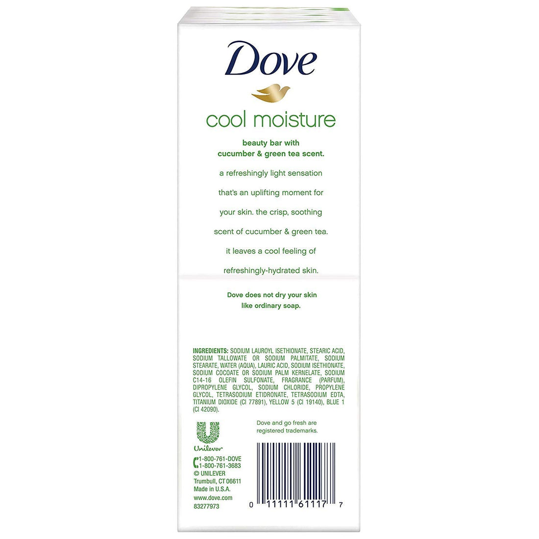 Dove Go Fresh Beauty Bar - Cool Moisture - 4 oz - 6 ct - 2 pk