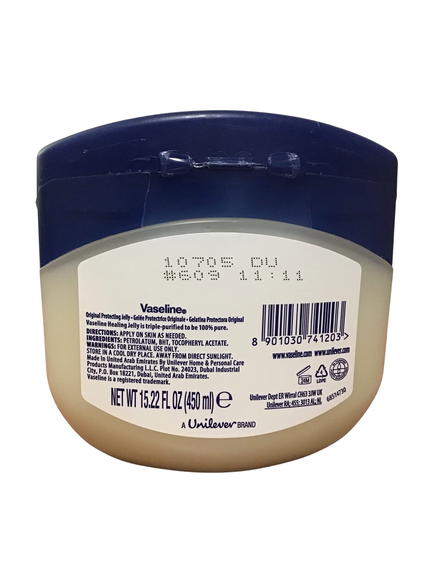 Vaseline Pure Petroleum Jelly, Original 16.23 Oz