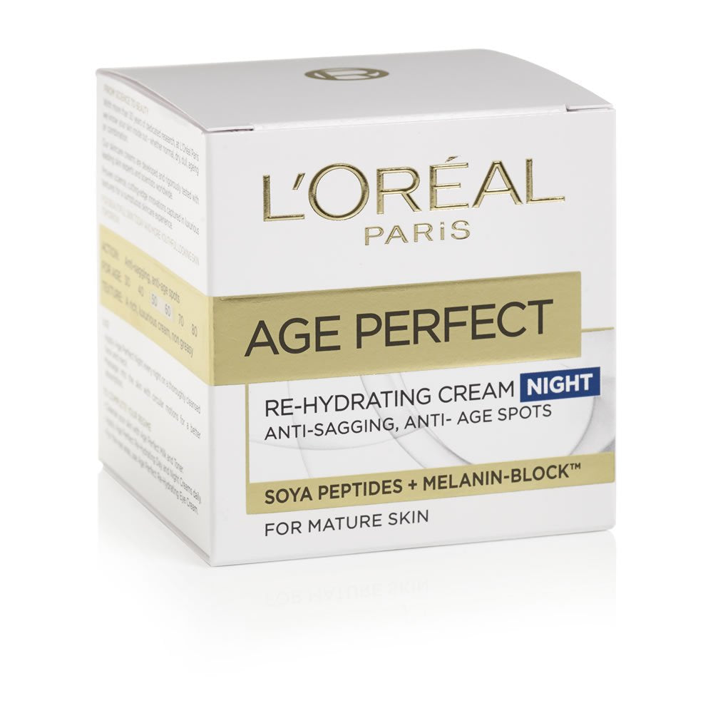 2 x L'Oreal Paris Age Perfect Re-hydrating Night Cream 50ml