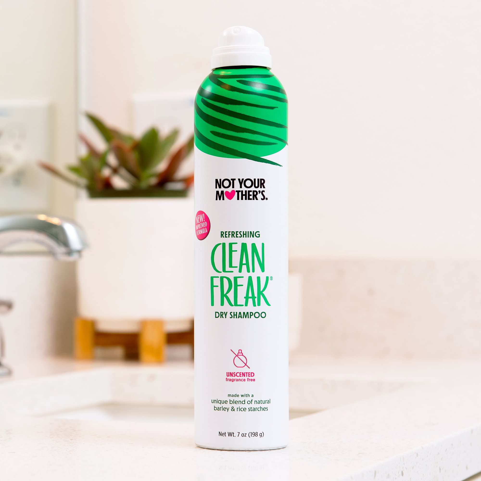 Not Your Mother's Clean Freak Unscented Dry Shampoo (2-Pack) - 12 oz - Refreshing Dry Shampoo - Instantly Absorbs Oil and Odor for Refreshed Hair