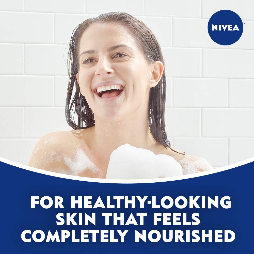 NIVEA Refreshing White Peach and Jasmine Body Wash - with Nourishing Serum - 20 Fl. Oz. Bottle