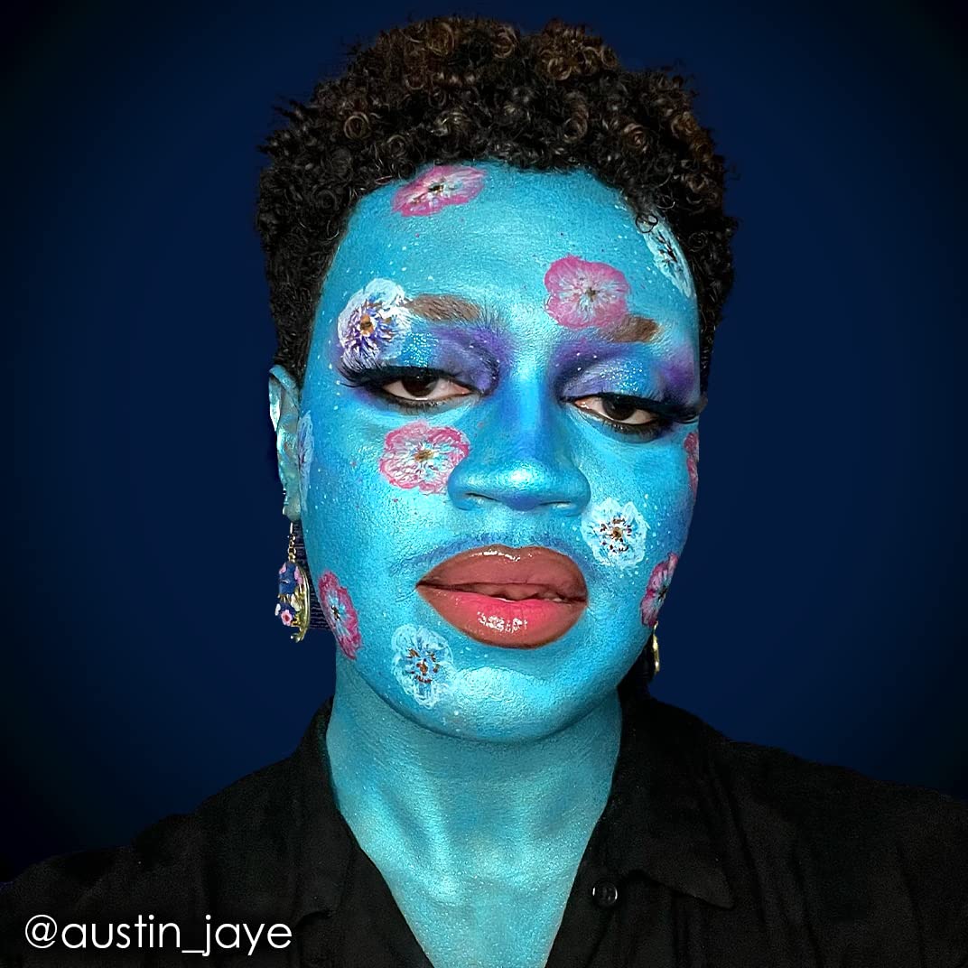 Mehron Makeup Paradise Makeup AQ Face & Body Paint (1.4 oz) (Brillant Bleu Bebe Light Blue)