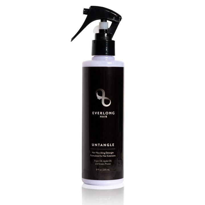 everlong Untangle Leave-in Conditioner Detangler Spray for Hair Extensions & Wigs, Infused with Keratin Protein, Argan and Jojoba Oil, Safe for All Hair Types including Human, Synthetic