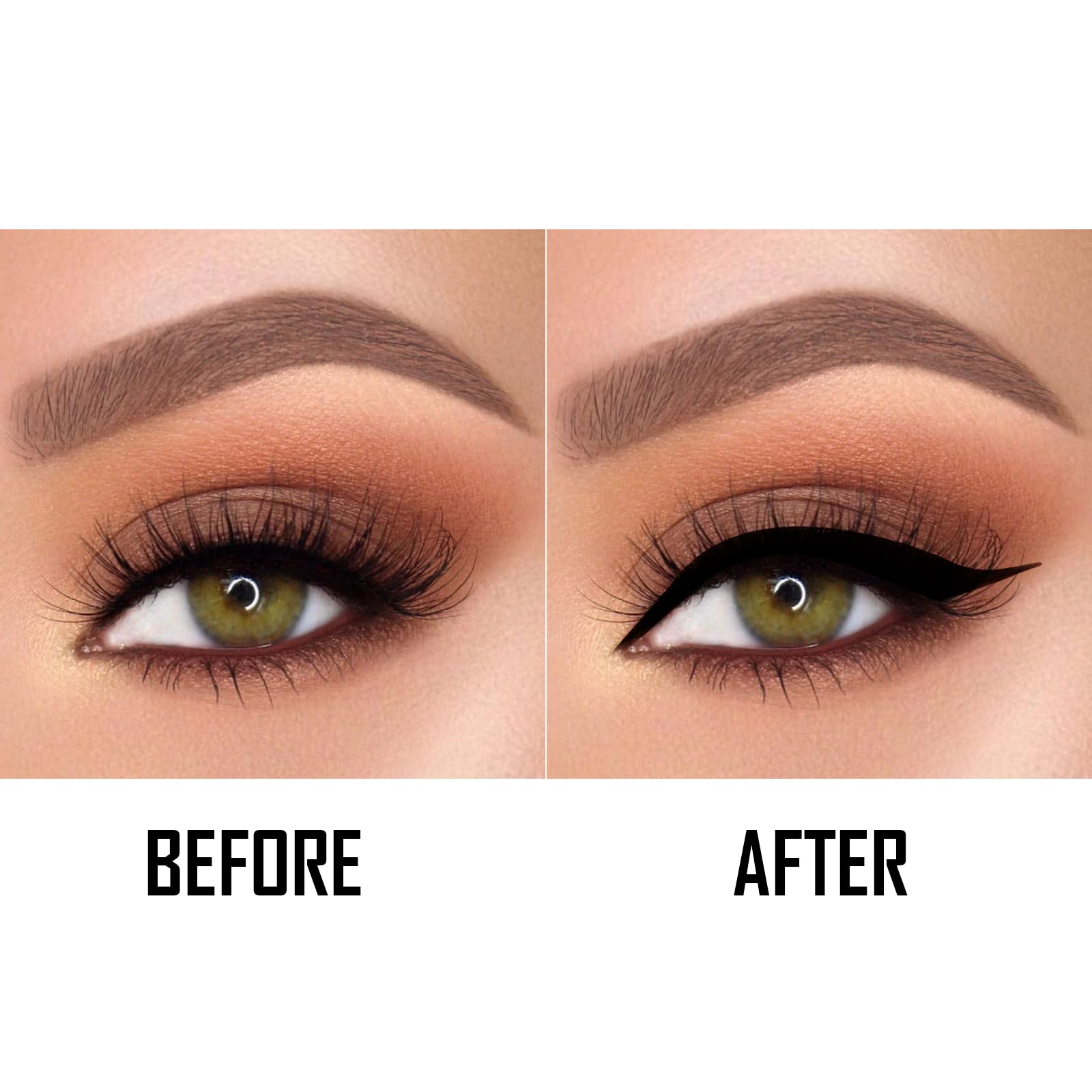 Boobeen Black Ink Liner, Liquid Eyeliner Makeup Waterproof Eyeliner Pen Long Lasting, Precision Brush Tip, Goes on Smoothly