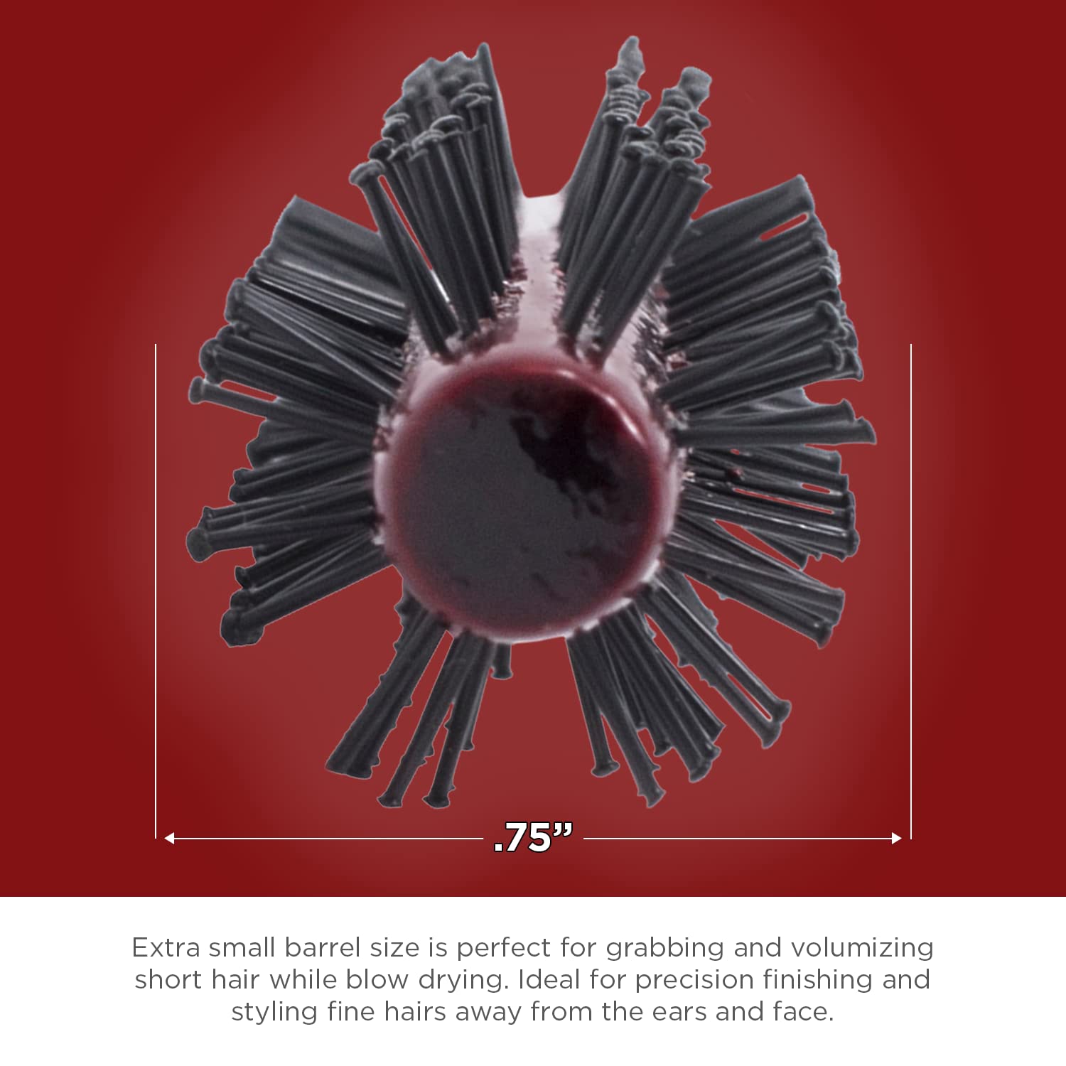 Spornette Mini Round Nylon Brush