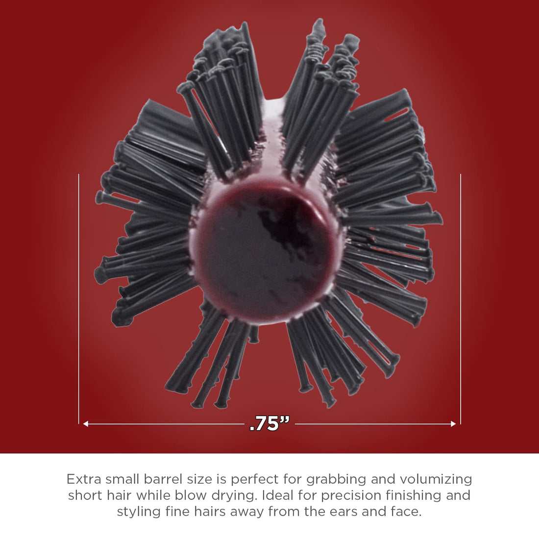 Spornette Mini Round Nylon Brush
