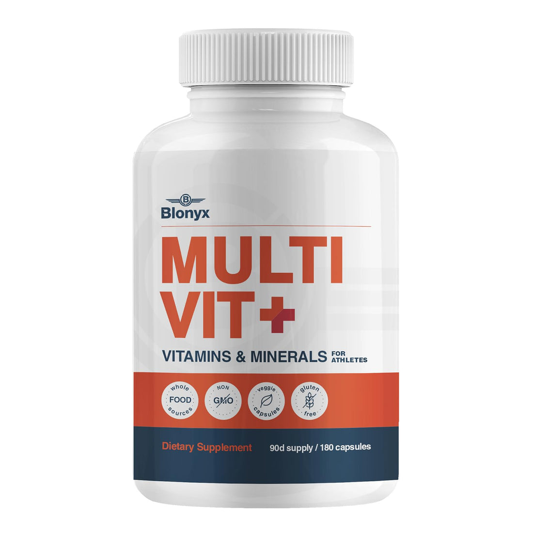 Blonyx Multivit+ Athlete's Multivitamin - Whole Food-Sourced Nutrients, Supports Performance & Muscle Health, 90 Day Supply