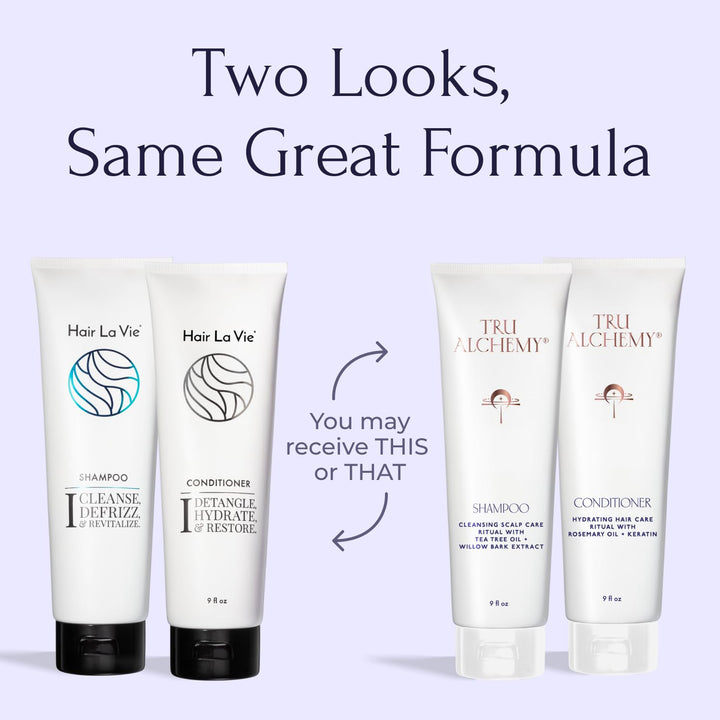 Tru Alchemy Shampoo & Conditioner - Best Shampoo and Conditioner for Dry Damaged Hair - Speed Up Hair Growth and Boost Volume, 9 fl oz.