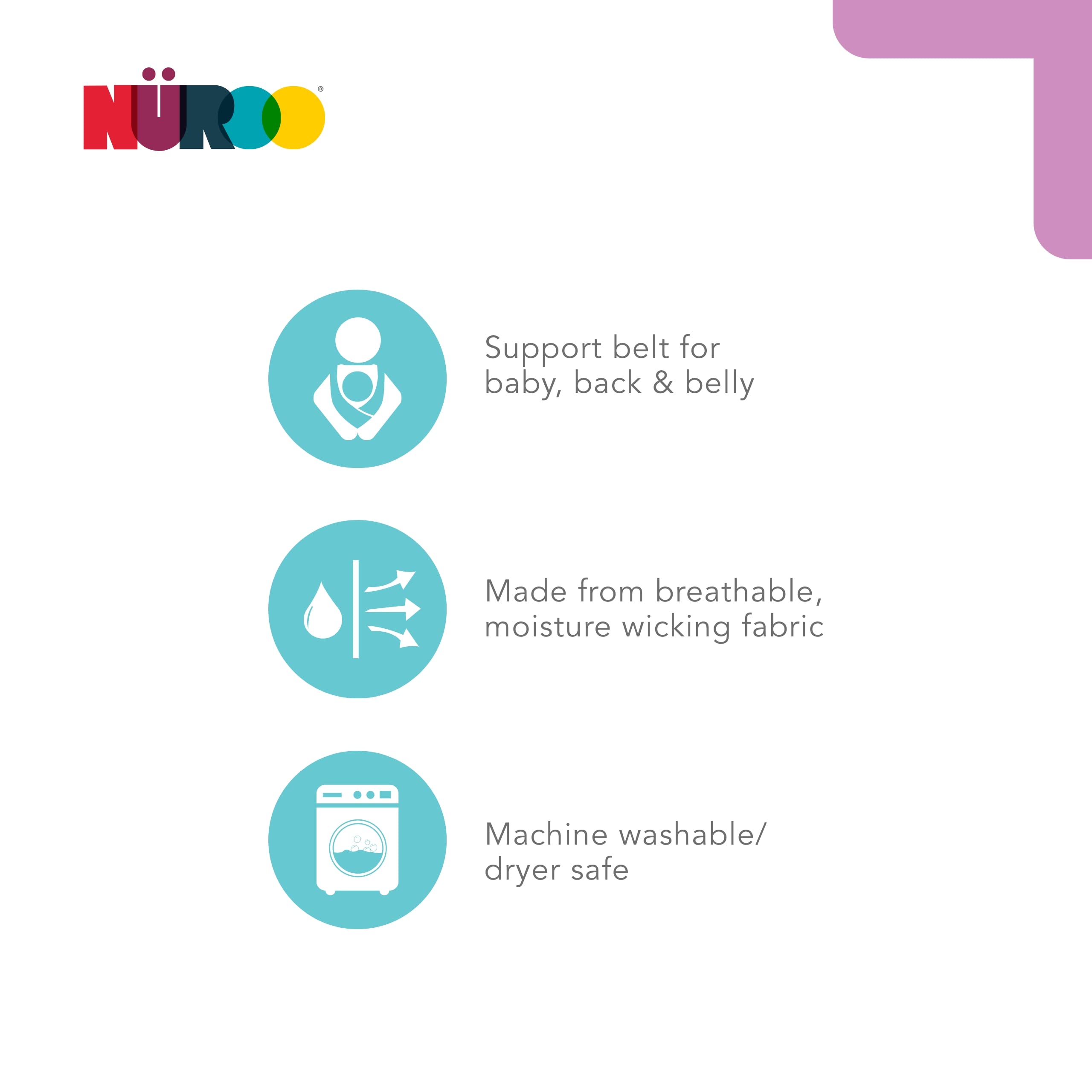 NüRoo Pocket - Comfortable Skin-to-Skin Shirt for Mom & Baby - Full-Coverage Baby Wrap Carrier Shirt for Newborns - Breathable Baby-Wearing Wrap Shirt - XX-Large - Black