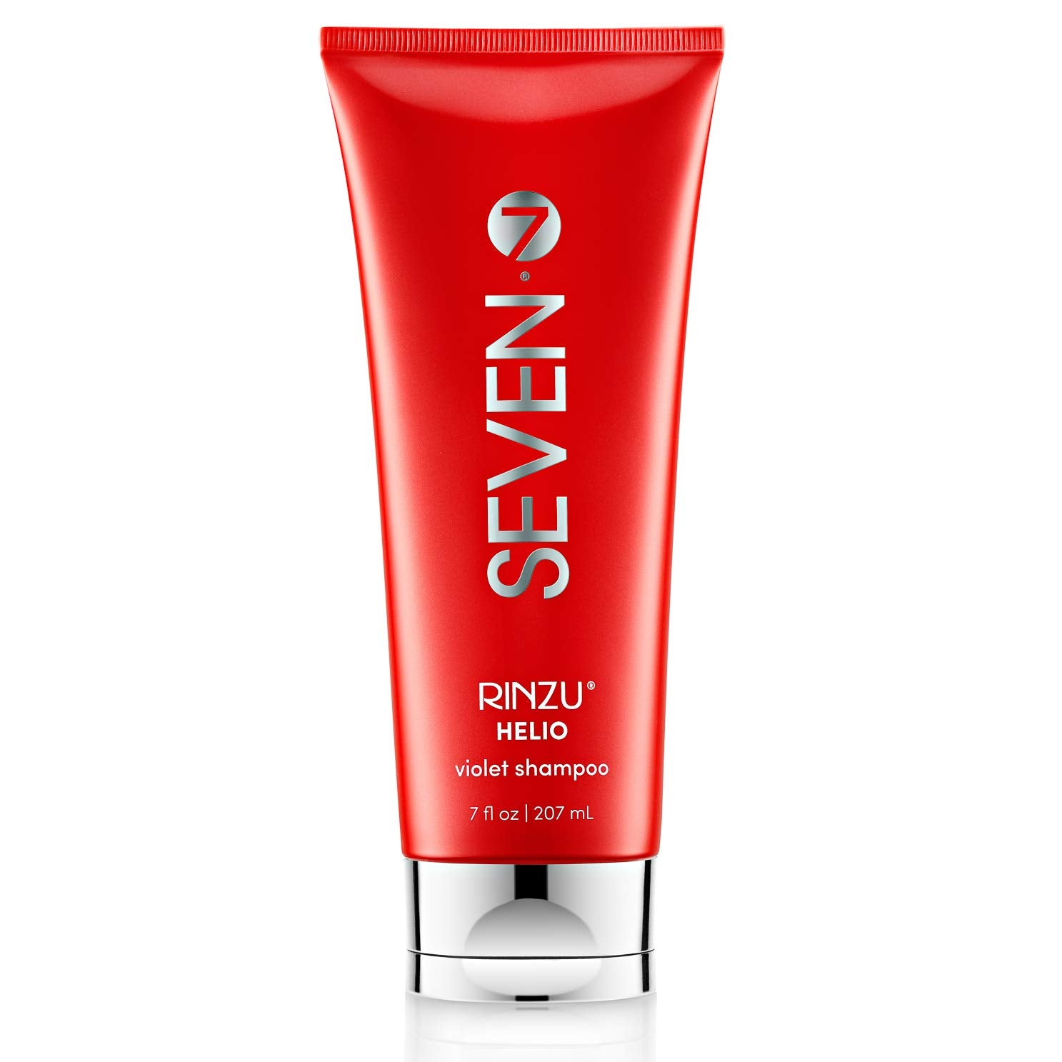 SEVEN Hair Care Rinzu Helio Violet Shampoo for Women & Men with Green Tea & Amino Acid, Purple Shampoo for Blonde Hair & Brassiness, Sulfate + Paraben Free, Cruelty Free, Made in USA, 7 oz