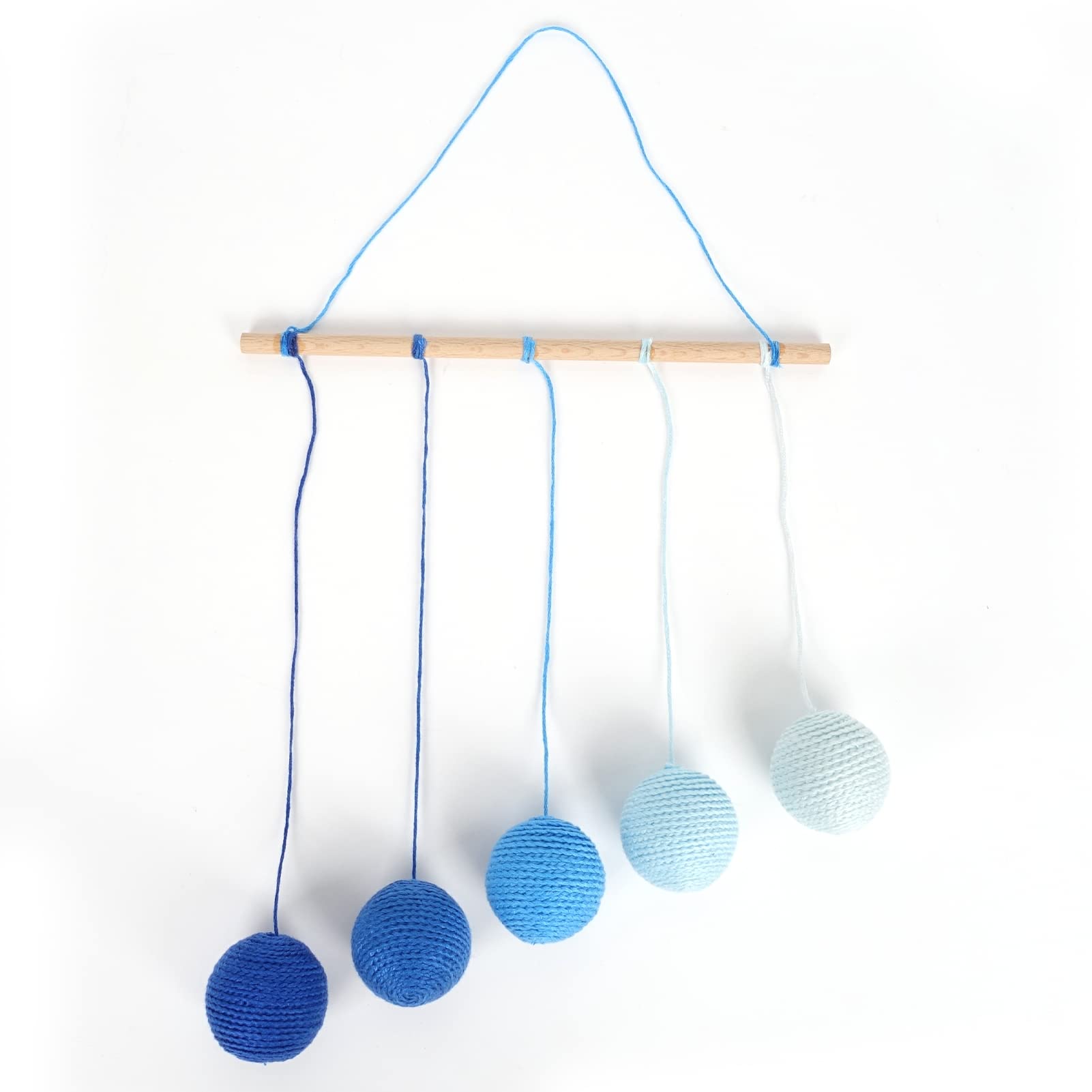 LEADER JOY Montessori Munari Mobile Visual Mobiles Black White Felt Handmade Shape and Color Recognition