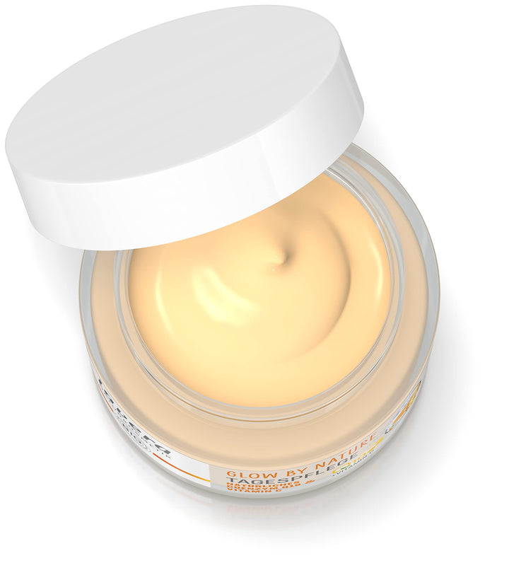 lavera Glow by Nature Day Care - Face Cream with Q10 & Vitamin C for a Radiant Complexion - Moisturizing Facial Cream - Anti Aging Cream - PETA Certified - Vegan - Made in Germany - 1.7 Fl Oz