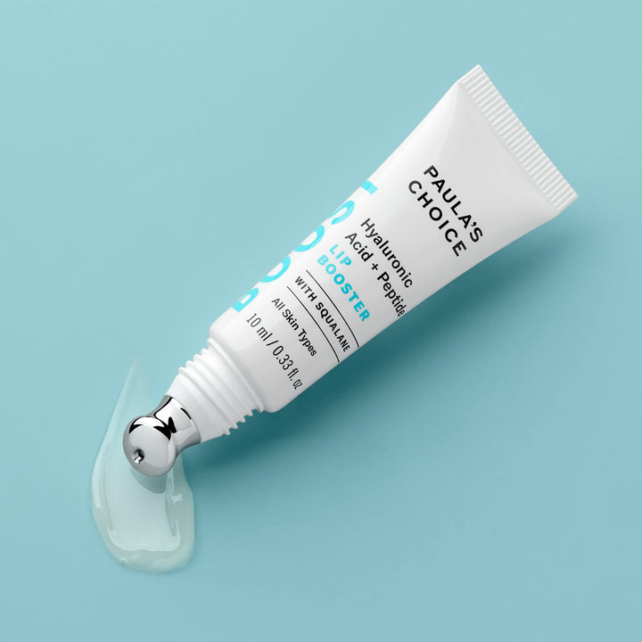 Paula's Choice BOOST Hyaluronic Acid + Peptide Lip Booster, Hydrating Treatment for Lip Volume, Loss of Firmness & Fine Lines, with Squalane, Fragrance-free & Paraben-free, 0.33 Fluid Ounces