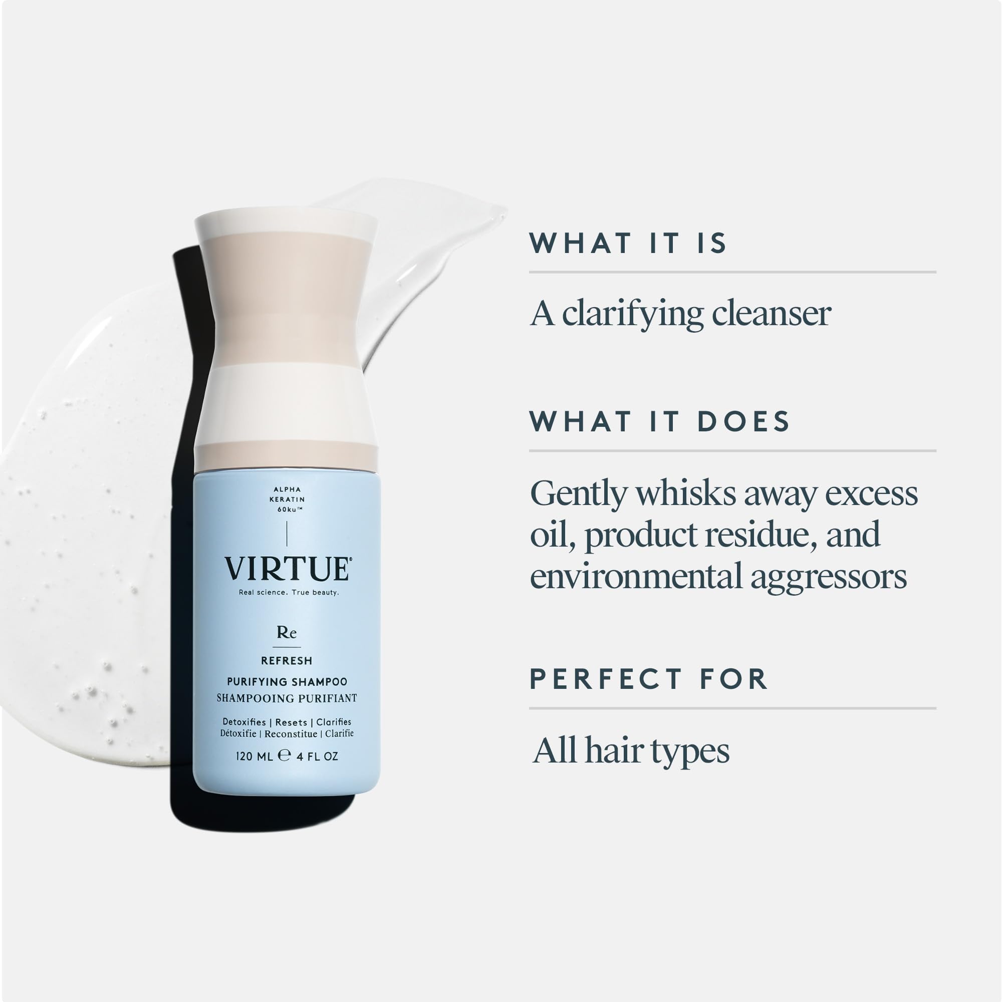 Virtue Clarifying Detox Sulfate Free Shampoo