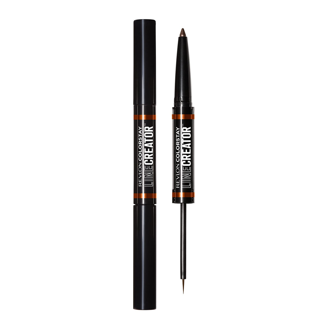 REVLON Liquid Eyeliner & Smoky Kohl Pencil, ColorStay Line Creator Eye Makeup, Waterproof & Transferproof, 152 Leathercraft, 0.004 oz