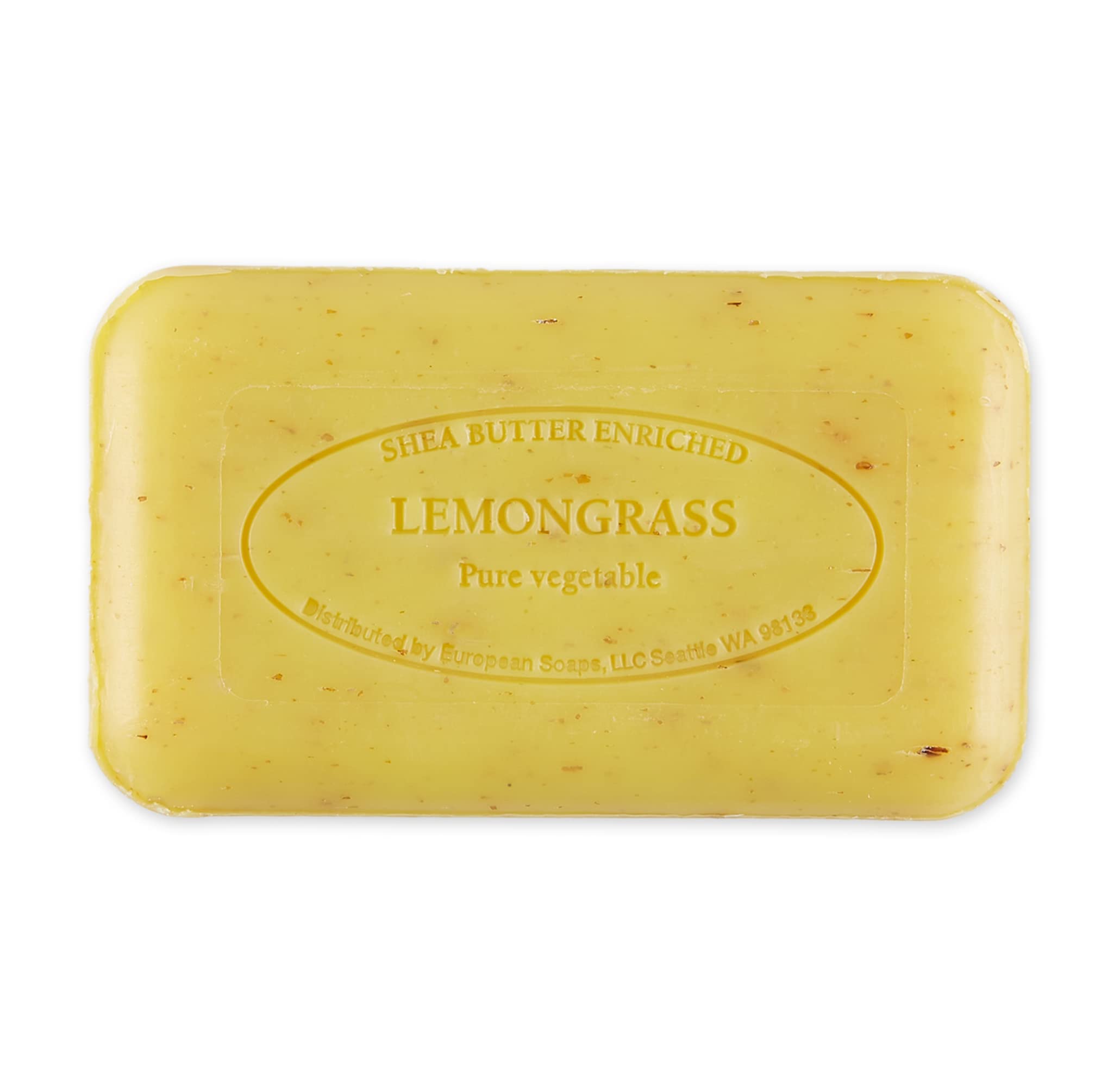 Pre de Provence Artisanal Soap Bar, Natural French Skincare, Enriched with Organic Shea Butter, Quad Milled for Rich, Smooth & Moisturizing Lather, Lemongrass, 5.3 Ounce